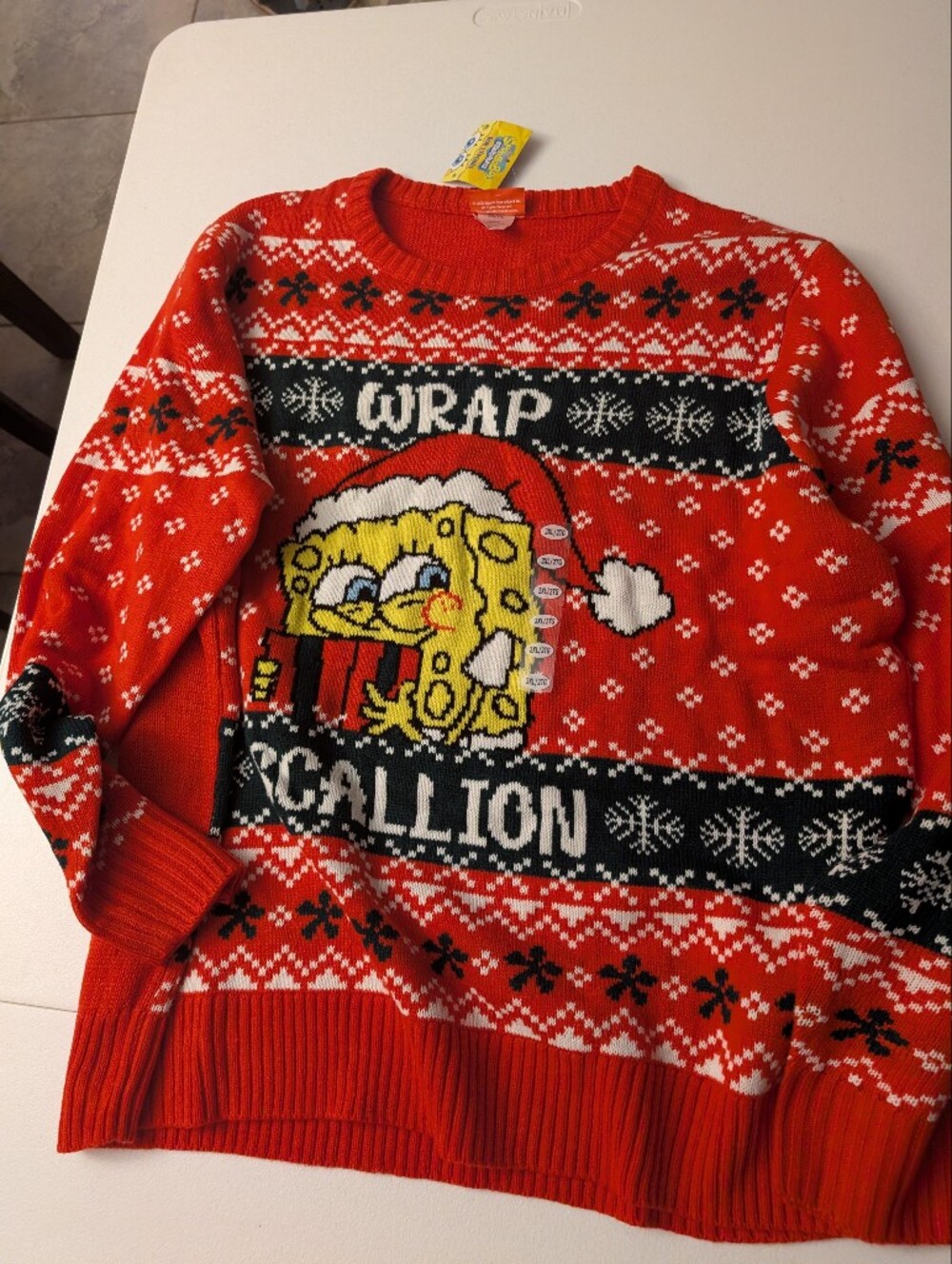 Brand New SpongeBob SquarePants themed Ugly Christmas Sweater